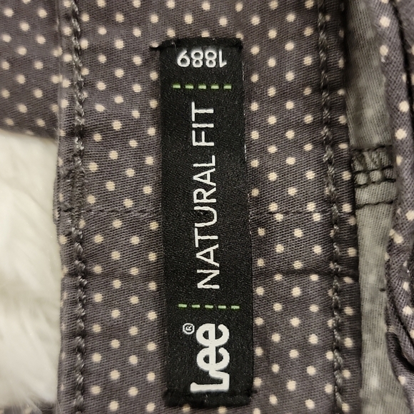 lee gray polka dots capri size 12 medium - Picture 7 of 14